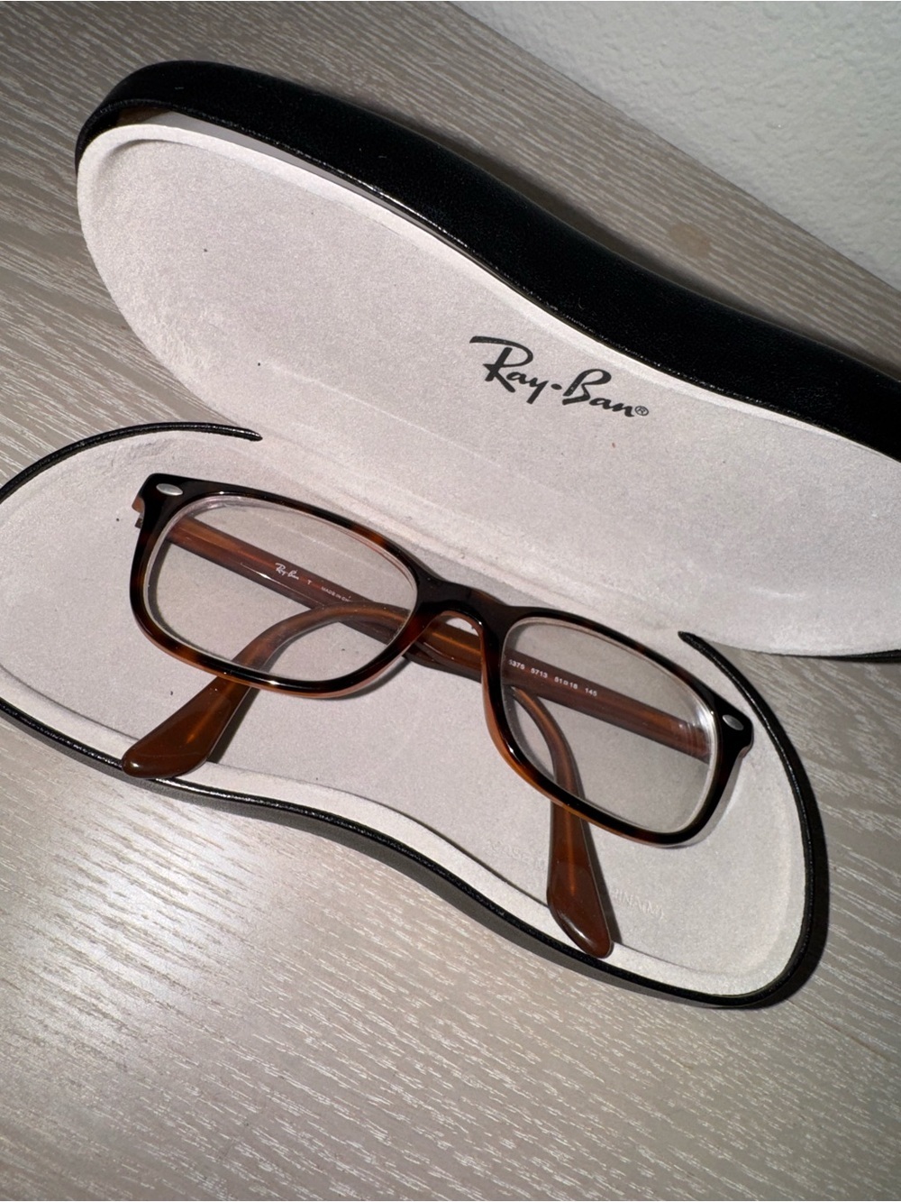 Ray-Ban Brown Eyeglasses With Case